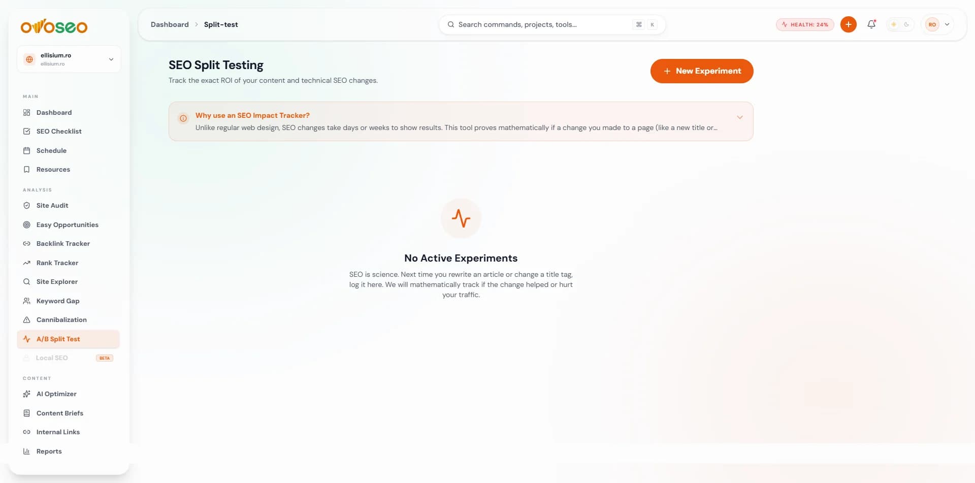 SEO A/B Split Tester